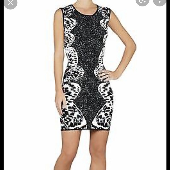 BCBGMAXAZRIA Audrie Butterfly Bodycon Dress - Picture 5 of 8